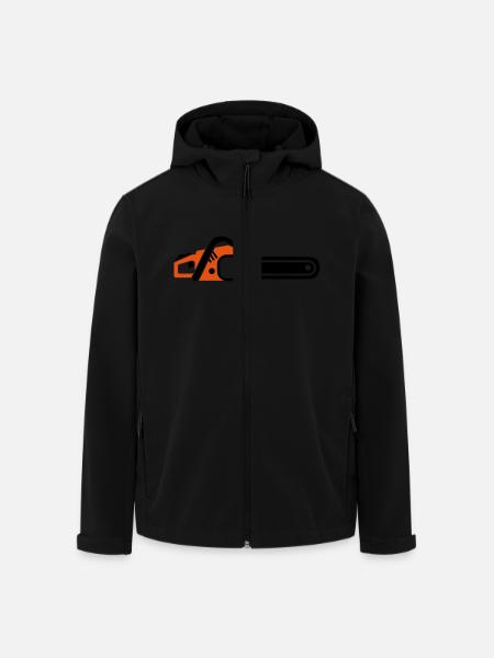 Chainsaw - Men’s Recycled Softshell Jacket by Stanley/Stella - black