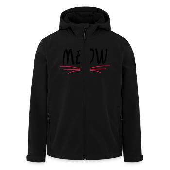 MEOW - Recycelte Männer Softshell-Jacke von Stanley/Stella - Schwarz - Vorne - AI Model Male 185 light (185cm)