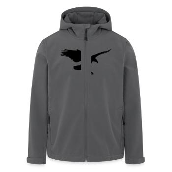 Adler - Eagle - Recycelte Männer Softshell-Jacke von Stanley/Stella - Schwarz - Vorne - AI Model Male 185 light (185cm)