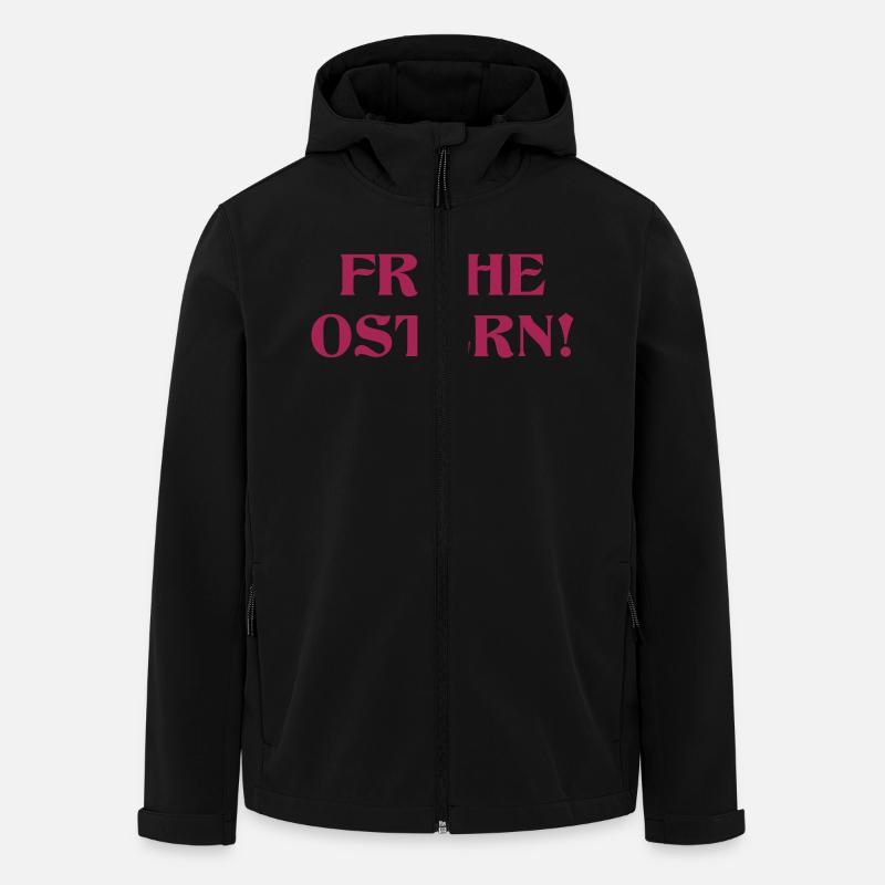frohe_ostern - Recycelte Männer Softshell-Jacke von Stanley/Stella - Schwarz