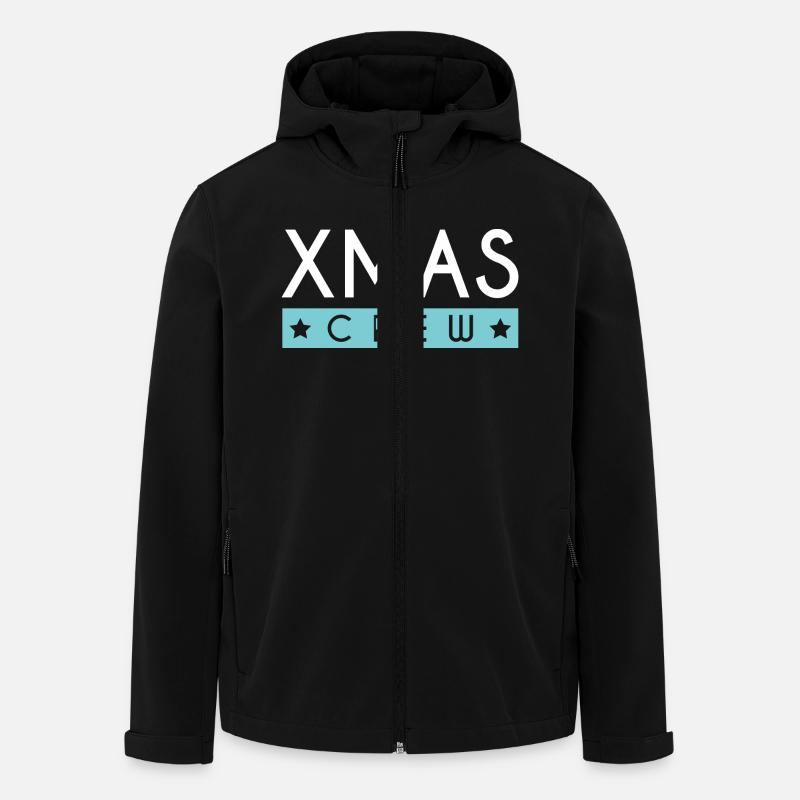 Équipage de Noël - Veste softshell homme en polyester recyclé Stanley/Stella - noir