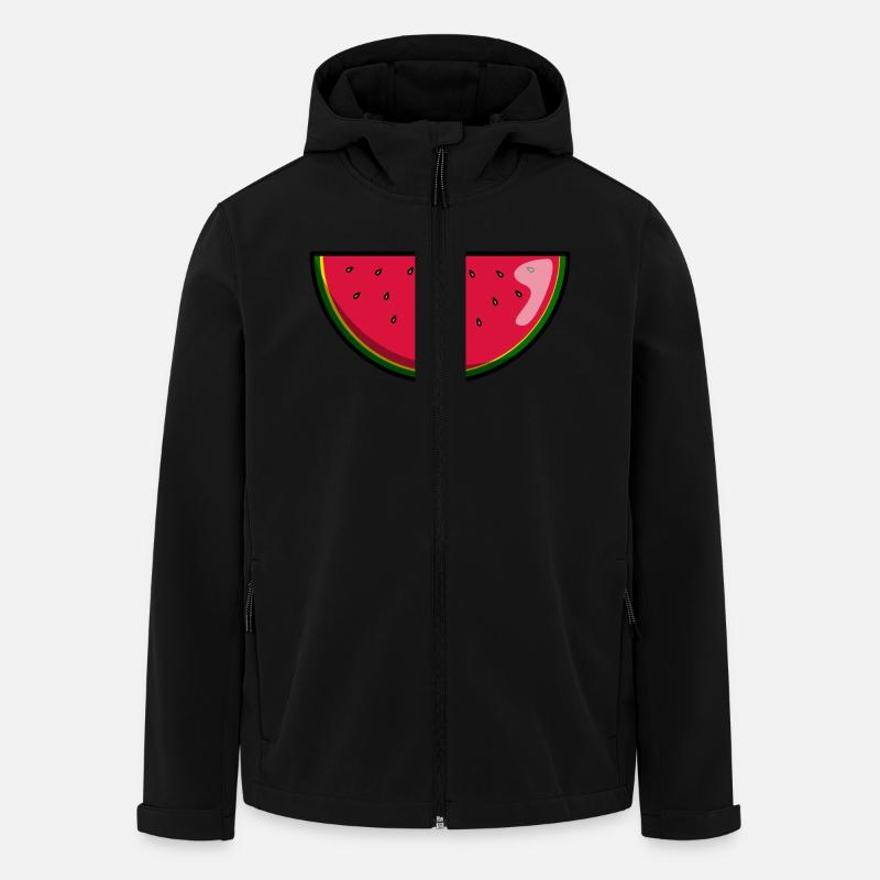 Melon Fruit - Veste softshell homme en polyester recyclé Stanley/Stella - noir