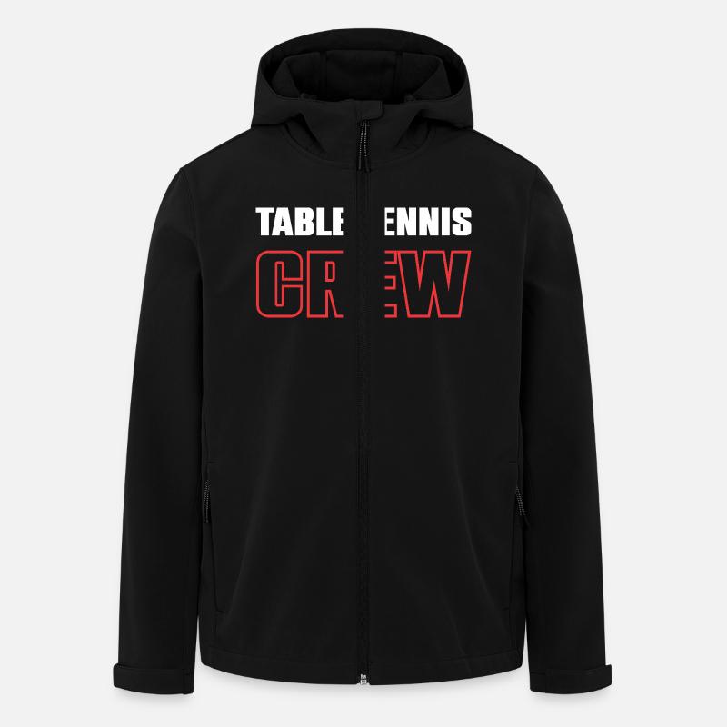 Équipe de tennis de table - Veste softshell homme en polyester recyclé Stanley/Stella - noir