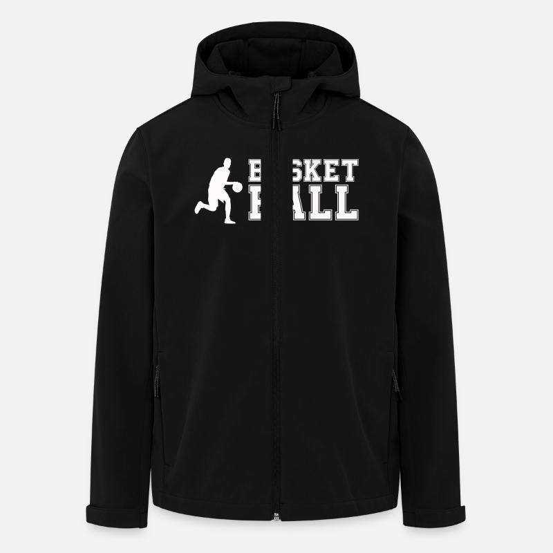 basketball - Recycelte Männer Softshell-Jacke von Stanley/Stella - Schwarz