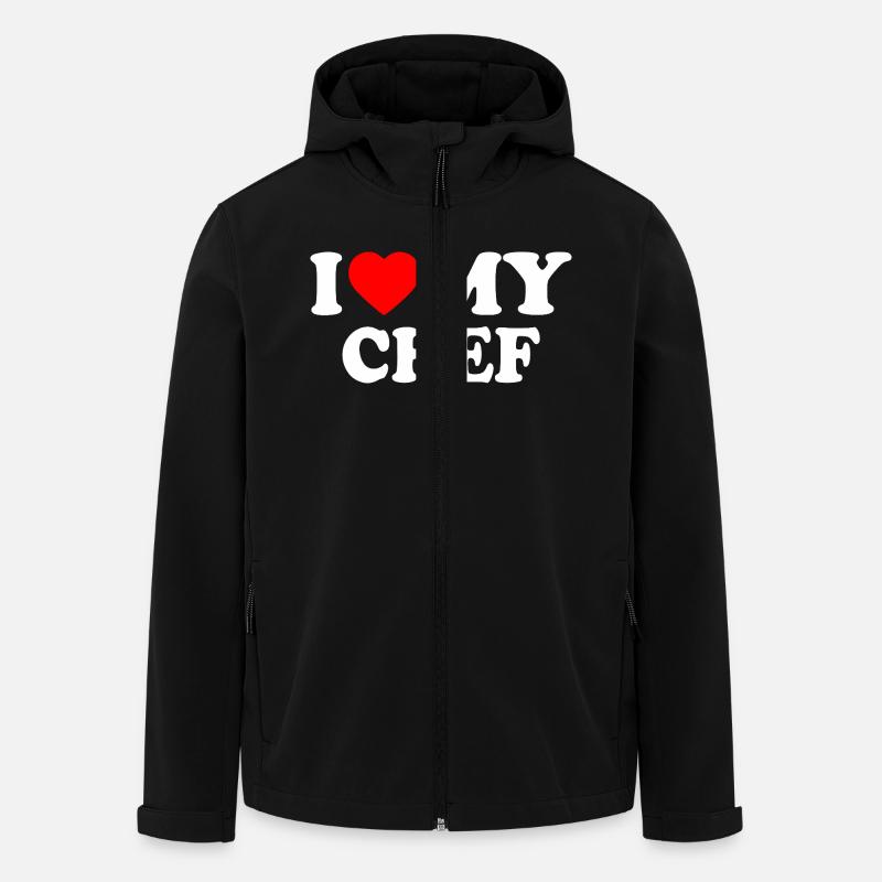 I love my chef - Men’s Recycled Softshell Jacket by Stanley/Stella - black