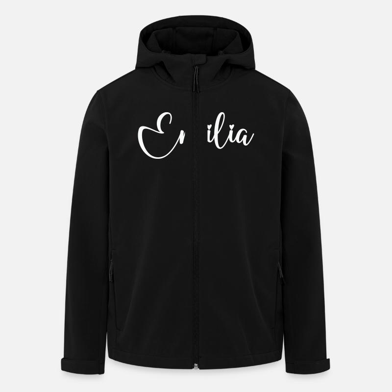 emilia name - Recycelte Männer Softshell-Jacke von Stanley/Stella - Schwarz