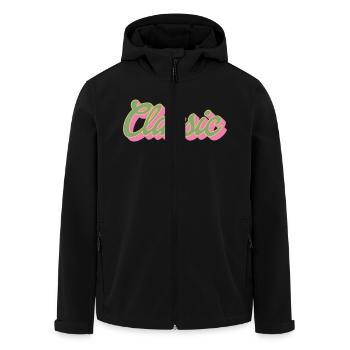 Lettrage classique | Les couleurs peuvent être modifiées - Veste softshell homme en polyester recyclé Stanley/Stella - noir - Devant - AI Model Male 185 light (185cm)