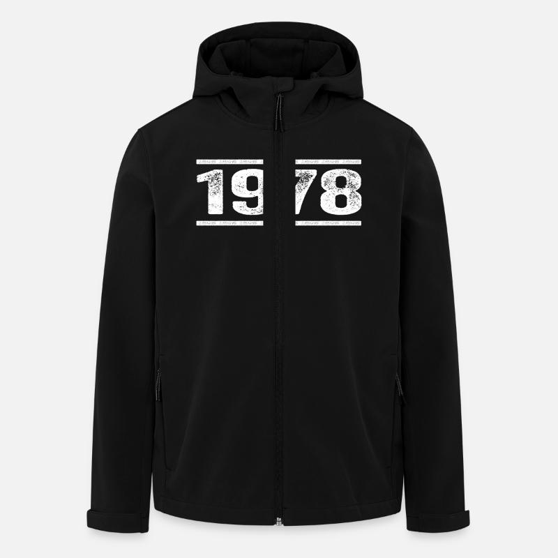 1978 Retro 1978 Geburtstag 1978 Vintage 1978 - Recycelte Männer Softshell-Jacke von Stanley/Stella - Schwarz