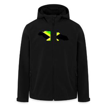 Jamaïque - Veste softshell homme en polyester recyclé Stanley/Stella - noir - Devant - AI Model Male 185 light (185cm)