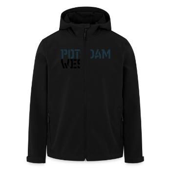 Potsdam West - Recycelte Männer Softshell-Jacke von Stanley/Stella - Schwarz - Vorne - AI Model Male 185 light (185cm)