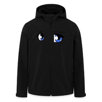 Mangaeyes - Recycelte Männer Softshell-Jacke von Stanley/Stella - Schwarz - Vorne - AI Model Male 185 light (185cm)