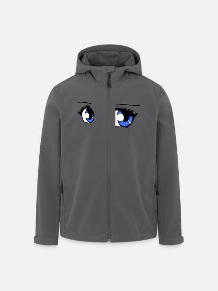 manga eyes - Men’s Recycled Softshell Jacket by Stanley/Stella - black