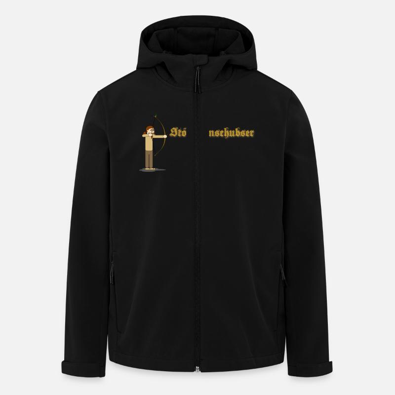 Stöckchenschubser - Recycelte Männer Softshell-Jacke von Stanley/Stella - Schwarz