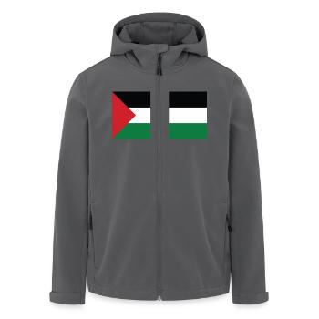 Palestine - Veste softshell homme en polyester recyclé Stanley/Stella - noir - Devant - AI Model Male 185 light (185cm)
