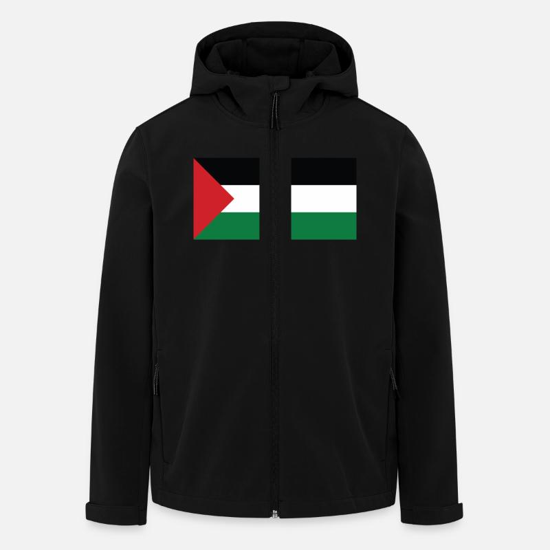 Palestine - Recycelte Männer Softshell-Jacke von Stanley/Stella - Schwarz