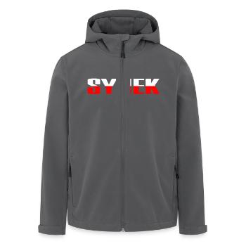 Synek polska - Recycelte Männer Softshell-Jacke von Stanley/Stella - Schwarz - Vorne - AI Model Male 185 light (185cm)