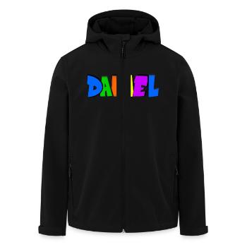 Daniel - Veste softshell homme en polyester recyclé Stanley/Stella - noir - Devant - AI Model Male 185 light (185cm)