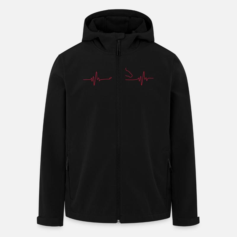 HORSEfrequency_Pferdeherzschlag - Veste softshell homme en polyester recyclé Stanley/Stella - noir