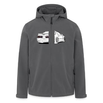 old rx7 white - Recycelte Männer Softshell-Jacke von Stanley/Stella - Schwarz - Vorne - AI Model Male 185 light (185cm)