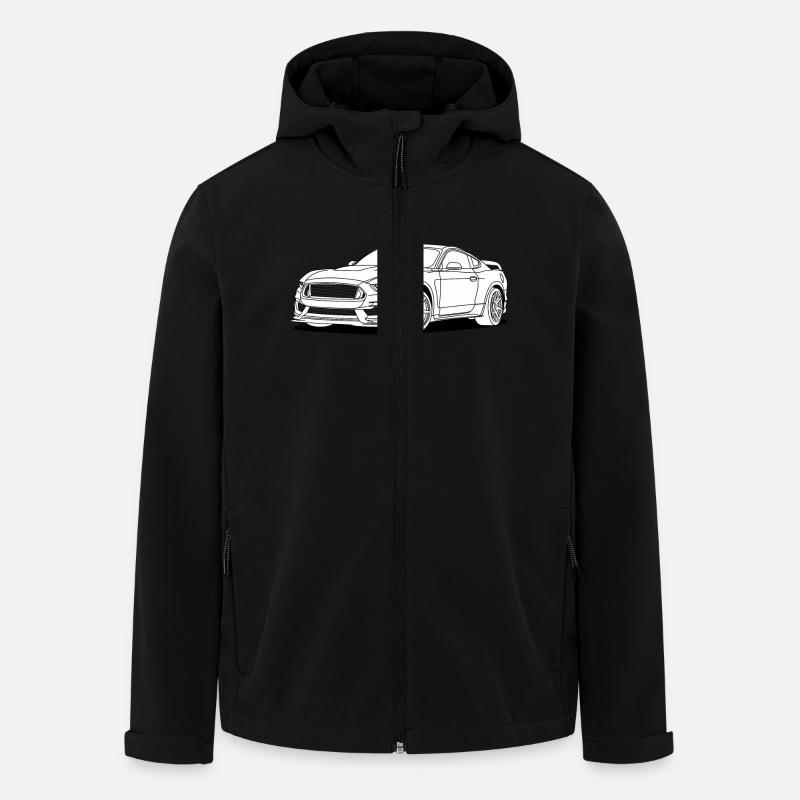 Cool Car White - Veste softshell homme en polyester recyclé Stanley/Stella - noir