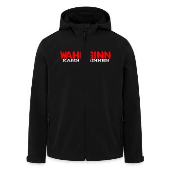 Der Wahnsinn - Recycelte Männer Softshell-Jacke von Stanley/Stella - Schwarz - Vorne - AI Model Male 185 light (185cm)