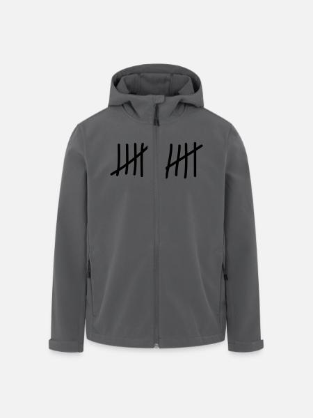 tage_zaehlen_10 - Recycelte Männer Softshell-Jacke von Stanley/Stella - Schwarz