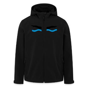 2541614 15798498 natation - Veste softshell homme en polyester recyclé Stanley/Stella - noir - Devant - AI Model Male 185 light (185cm)