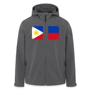 PHILIPPINES FLAG round corner 400 dpi - Men’s Recycled Softshell Jacket by Stanley/Stella - black - Front - AI Model Male 185 light (185cm)
