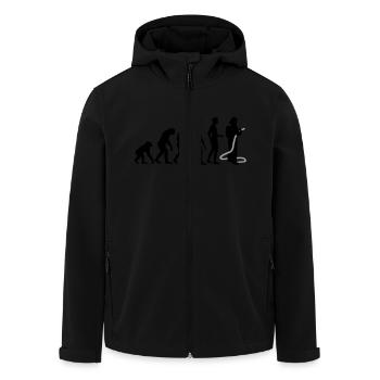 evolution_feuerwehr_b_2c - Recycelte Männer Softshell-Jacke von Stanley/Stella - Schwarz - Vorne - AI Model Male 185 light (185cm)