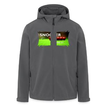SNOOKER - I LOVE IT - Recycelte Männer Softshell-Jacke von Stanley/Stella - Schwarz - Vorne - AI Model Male 185 light (185cm)