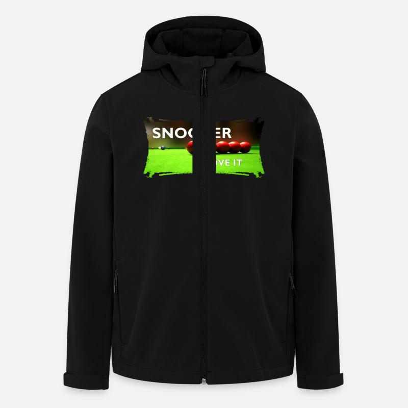 SNOOKER - I LOVE IT - Recycelte Männer Softshell-Jacke von Stanley/Stella - Schwarz