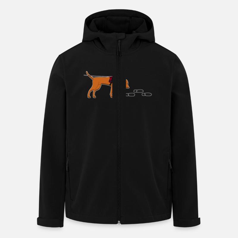 Mantrailing Vizsla - Men’s Recycled Softshell Jacket by Stanley/Stella - black