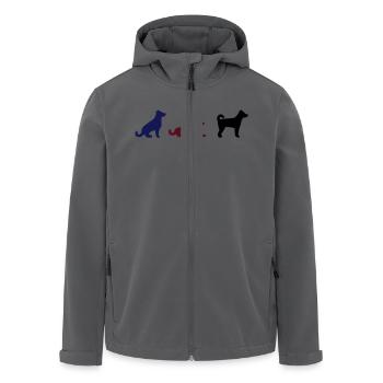Sitz Platz Steh - Recycelte Männer Softshell-Jacke von Stanley/Stella - Schwarz - Vorne - AI Model Male 185 light (185cm)