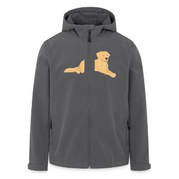 Golden Retriever - Recycelte Männer Softshell-Jacke von Stanley/Stella - Anthrazit - Vorne - AI Model Male 185 light (185cm)