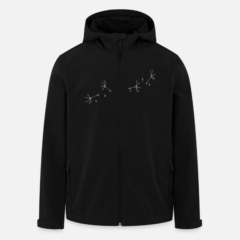 Pappus von Danelion 4 - Recycelte Männer Softshell-Jacke von Stanley/Stella - Schwarz
