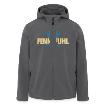 Capitol Of Germany Berlin - Fennpfuhl - Recycelte Männer Softshell-Jacke von Stanley/Stella - Schwarz - Vorne - AI Model Male 185 light (185cm)