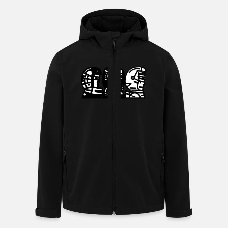 Drei - Recycelte Männer Softshell-Jacke von Stanley/Stella - Schwarz