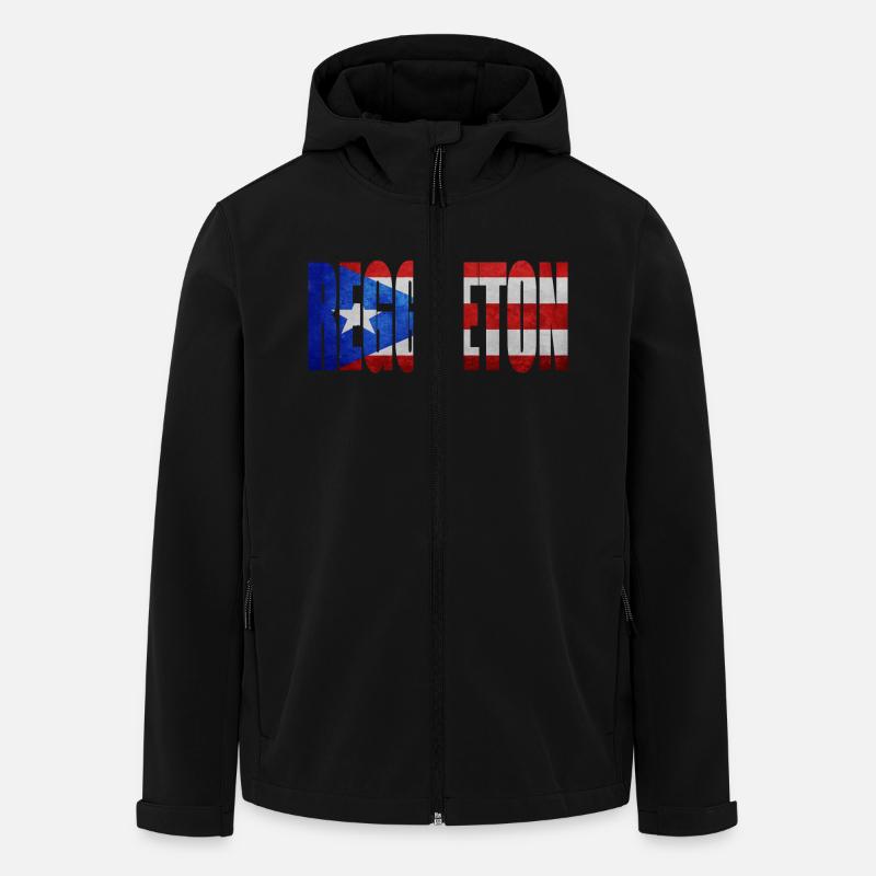 REGGAETON PUERTO RICO - Recycelte Männer Softshell-Jacke von Stanley/Stella - Schwarz