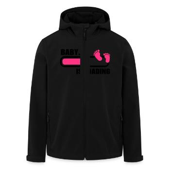 Baby loading - Men’s Recycled Softshell Jacket by Stanley/Stella - black - Front - AI Model Male 185 light (185cm)