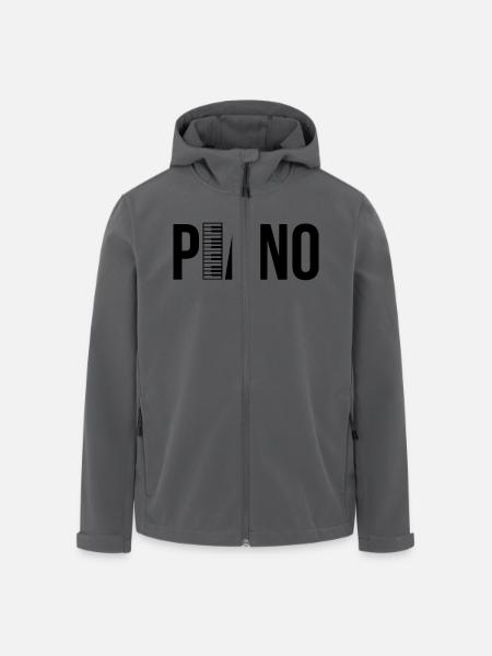 piano - Recycelte Männer Softshell-Jacke von Stanley/Stella - Schwarz