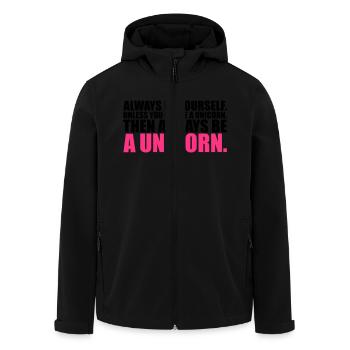 always be yourself unicorn funny - Recycelte Männer Softshell-Jacke von Stanley/Stella - Schwarz - Vorne - AI Model Male 185 light (185cm)