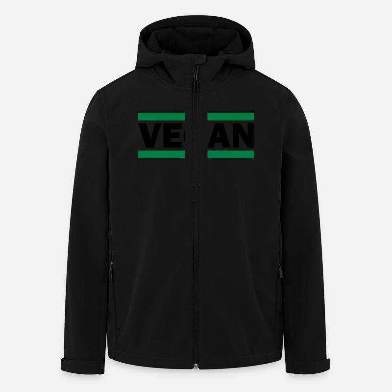 Vegan - Men’s Recycled Softshell Jacket by Stanley/Stella - black