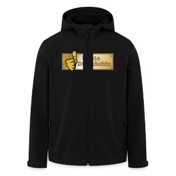 Messingschild mit Daumen - beste Diätköchin - Recycelte Männer Softshell-Jacke von Stanley/Stella - Schwarz - Vorne - AI Model Male 185 light (185cm)