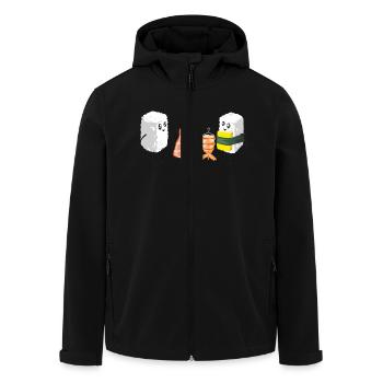 Sushi Shopping - Recycelte Männer Softshell-Jacke von Stanley/Stella - Schwarz - Vorne - AI Model Male 185 light (185cm)