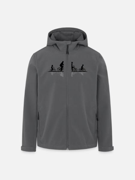 Freizeit - Radfahrer - Recycelte Männer Softshell-Jacke von Stanley/Stella - Schwarz