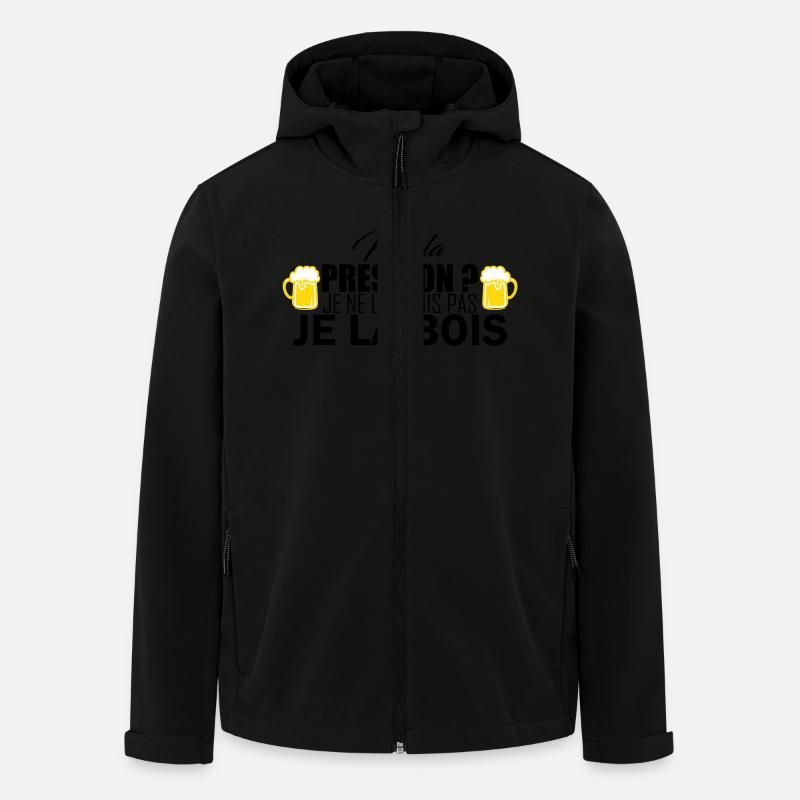 moi la pression - Recycelte Männer Softshell-Jacke von Stanley/Stella - Schwarz