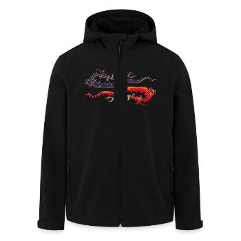 Drachen - Recycelte Männer Softshell-Jacke von Stanley/Stella - Schwarz - Vorne - AI Model Male 185 light (185cm)