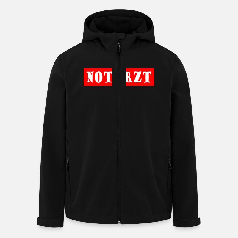 Notarzt - Recycelte Männer Softshell-Jacke von Stanley/Stella - Schwarz