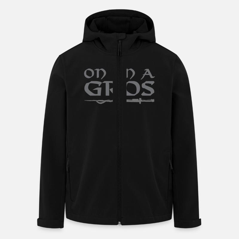 On en a gros - Veste softshell homme en polyester recyclé Stanley/Stella - noir