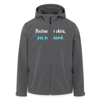 Arzt, Arzt, Krankenschwester, Gesundheit und weißer Kittel - Recycelte Männer Softshell-Jacke von Stanley/Stella - Schwarz - Vorne - AI Model Male 185 light (185cm)